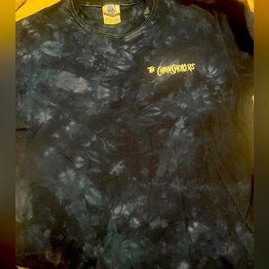 The Chainsmokers World War Joy T-shirt Small, Tie Dye Blue